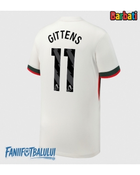Chelsea Jamie Gittens #11 Tricou Fotbal Replică 2025-26 Barbati Deplasare
